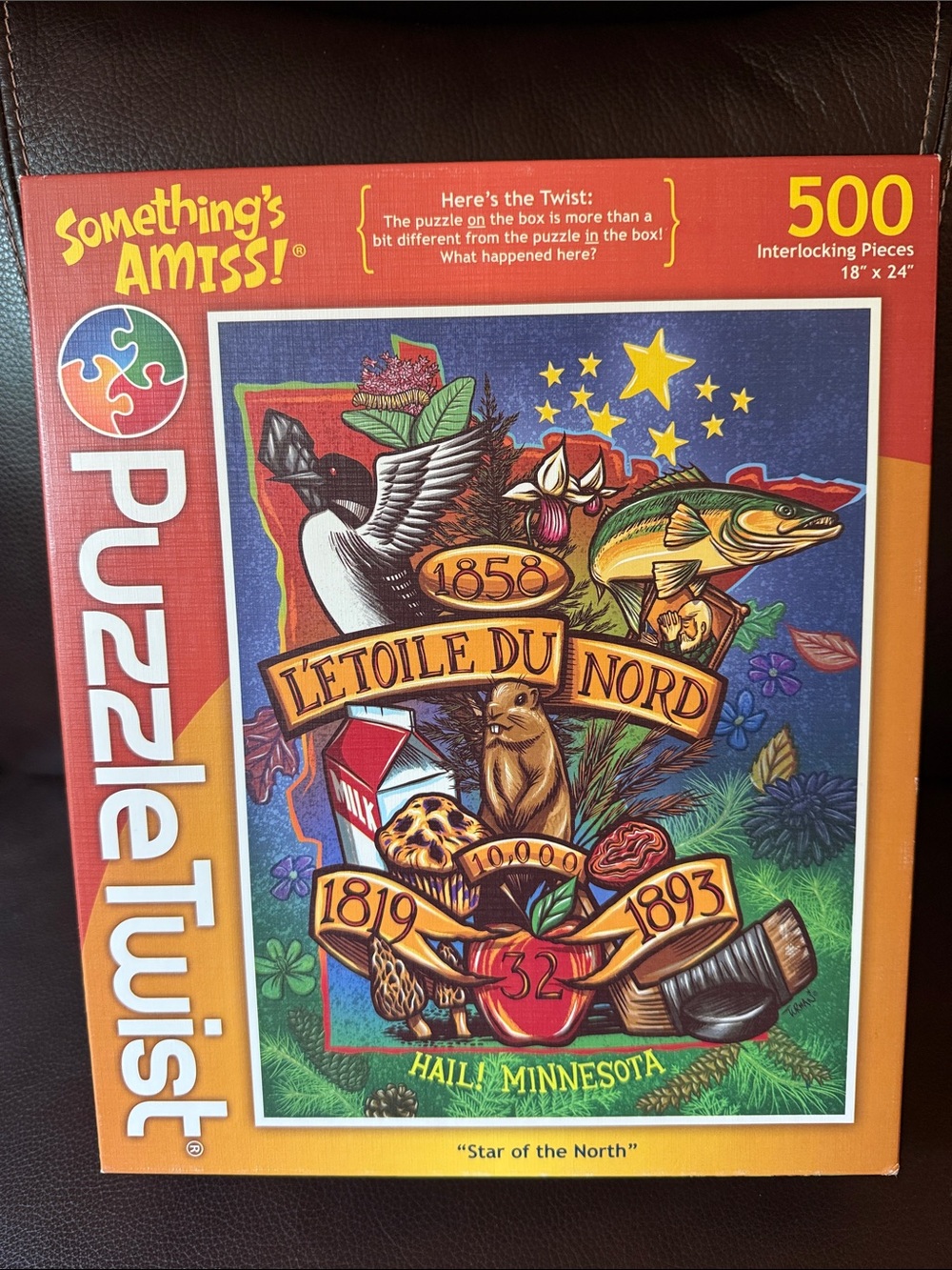 Puzzle Twist Star of the north jigsaw puzzle. 500 pieces.  Complete